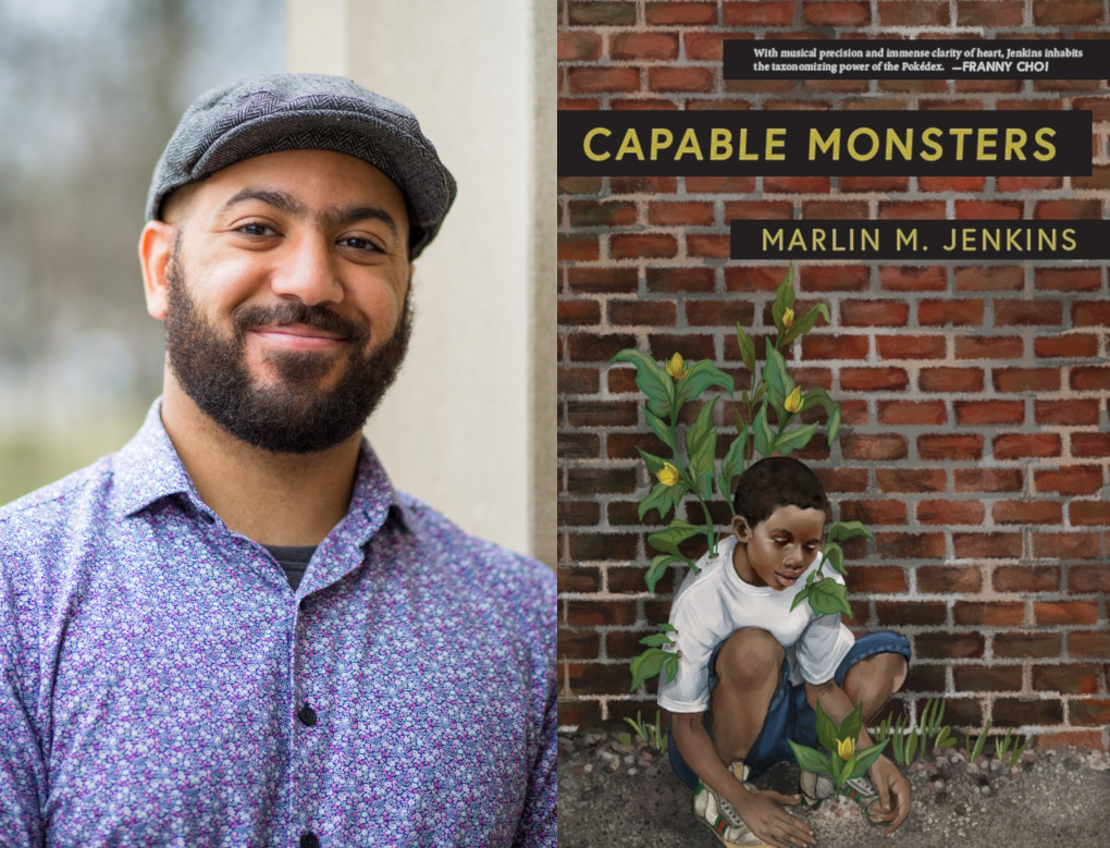 Picture of Marlin M. Jenkins along with cover for Capable Monsters